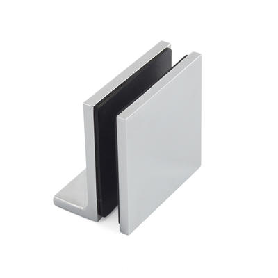 Short Plate Solid Brass Shower Door Glass Clips GC-7-90BL