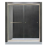 Frame Sliding Door Accessories with Tempered Glass