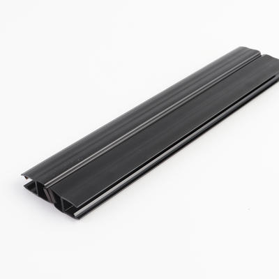 180 Degree Glass to Glass Shower Door Seal with Magnetic Polished Black