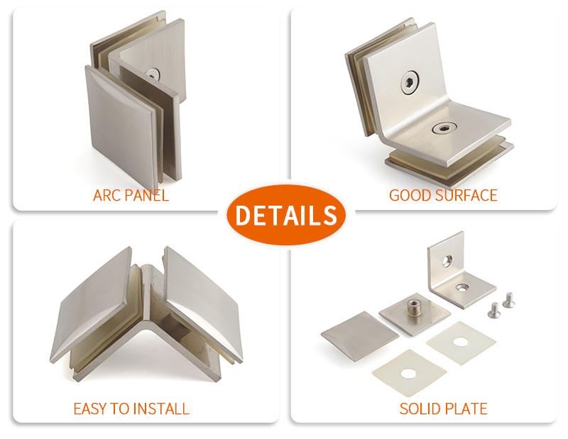 JY safe glass clamps and supports Exporter for Bath Screens-3